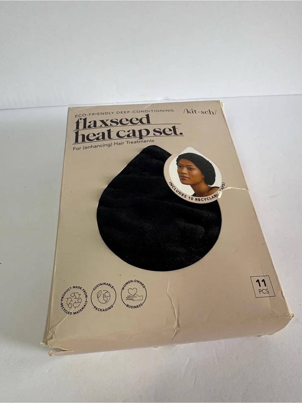 NWT KITSCH Eco-Friendly Flaxseed Heat Cap Set